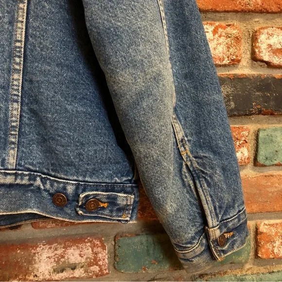 SOLD 1990s Levi's Blanket Lined Red Tag Made in USA Denim Jacket 70506-0316 - Picture 9 of 16